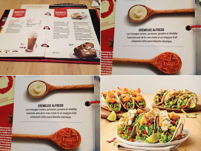 Boston Pizza Menu