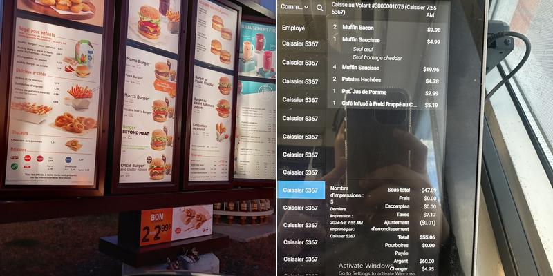 A&W Canada Menu