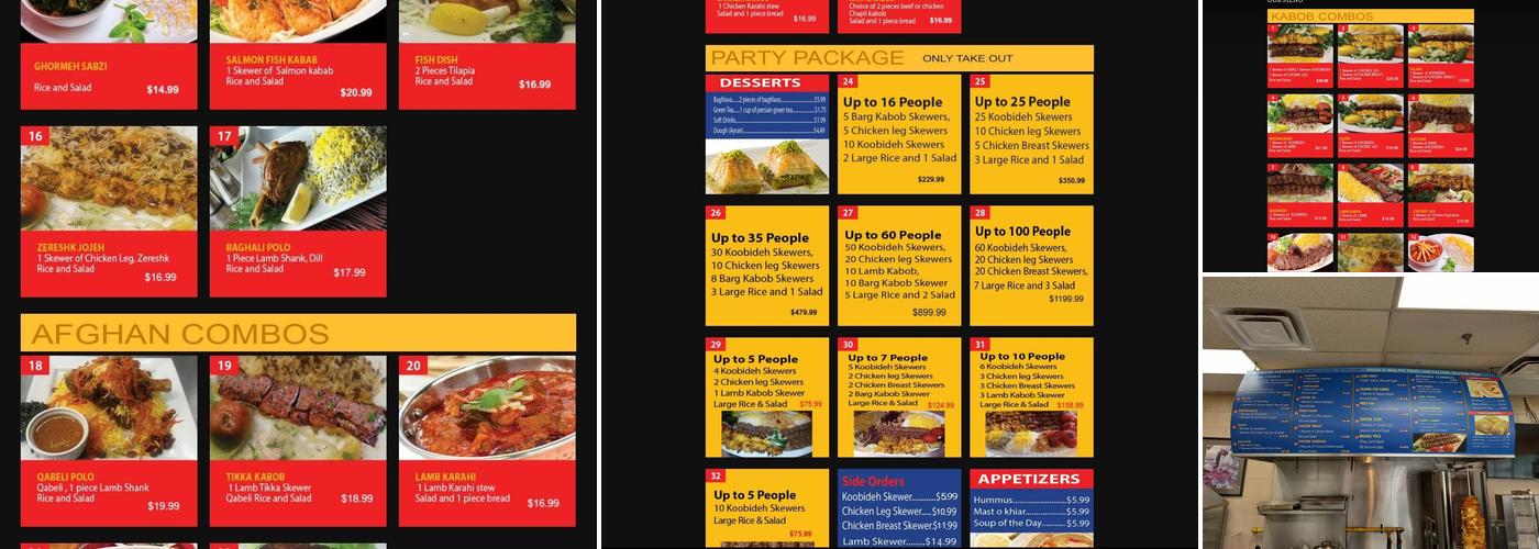 Persian Kebab House Menu