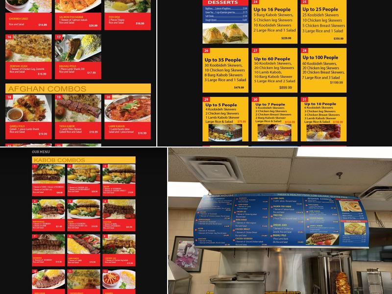 Persian Kebab House Menu