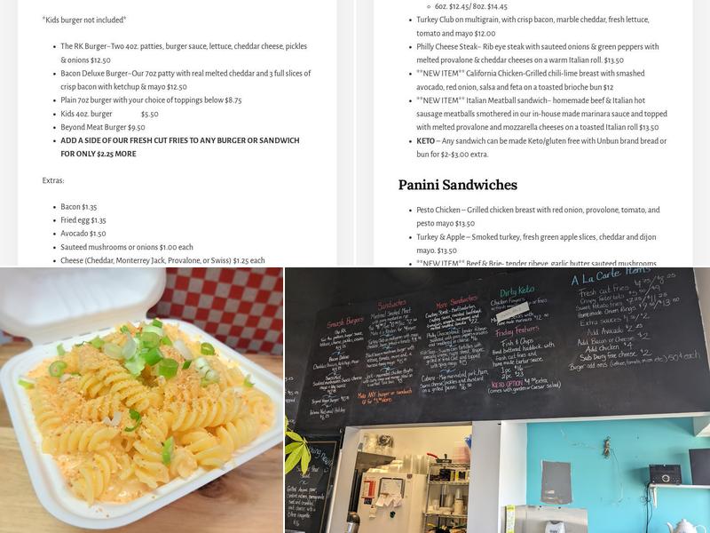 Rouge Kitchen Menu