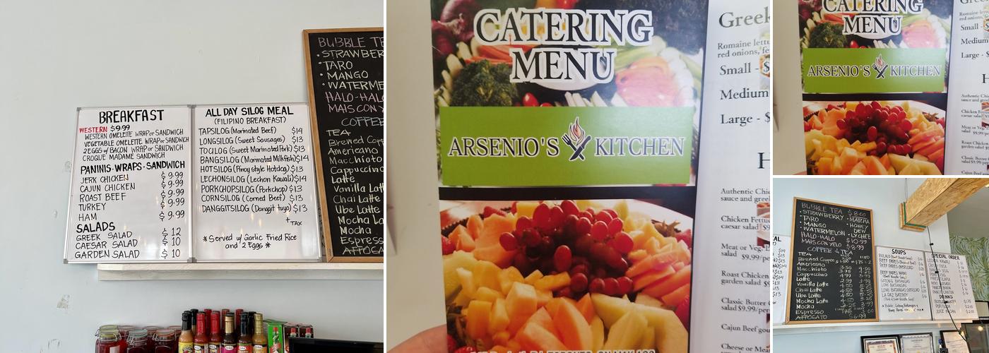 Arsenio's Kitchen Menu