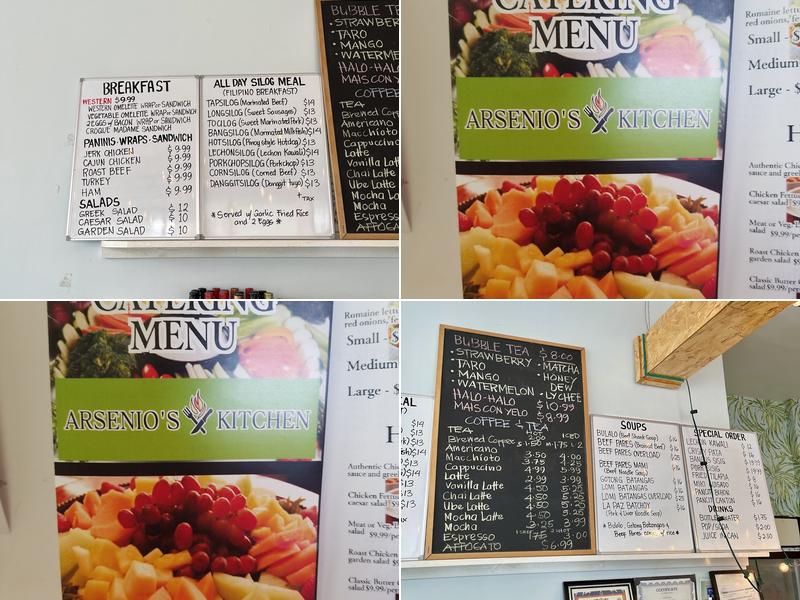 Arsenio's Kitchen Menu