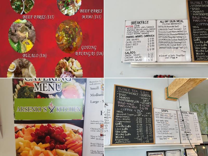 Arsenio's Kitchen Menu