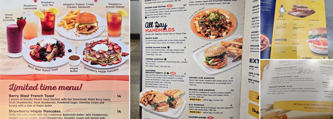 Eggsmart Menu