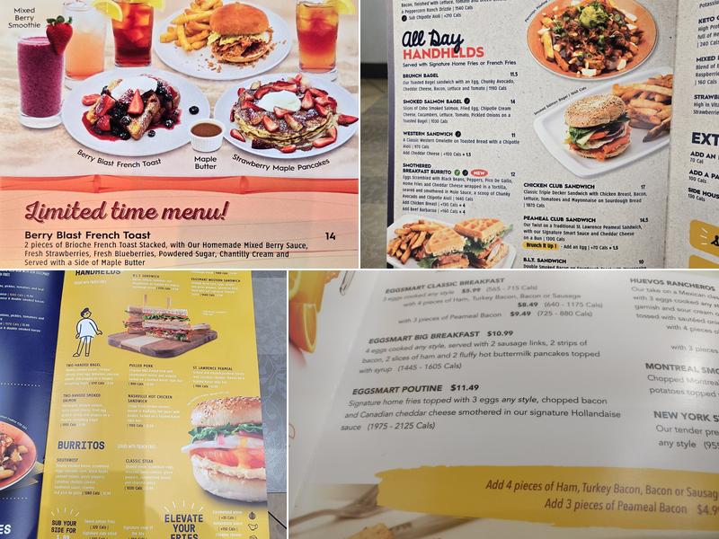 Eggsmart Menu