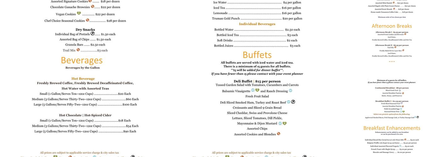 Johnston Residence Hall Menu