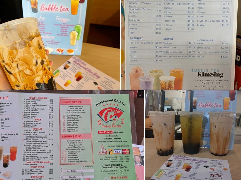 Restaurant Chinois Kim Sing Menu