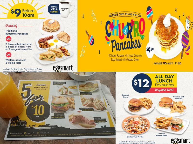 Eggsmart Menu