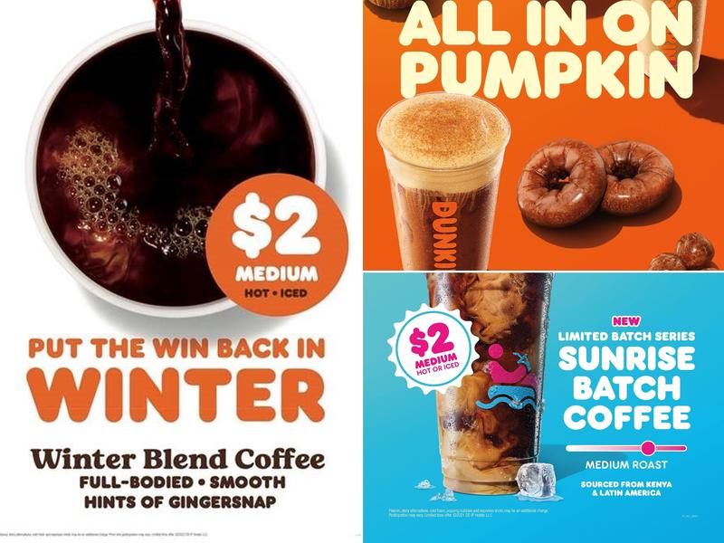 Dunkin' Menu
