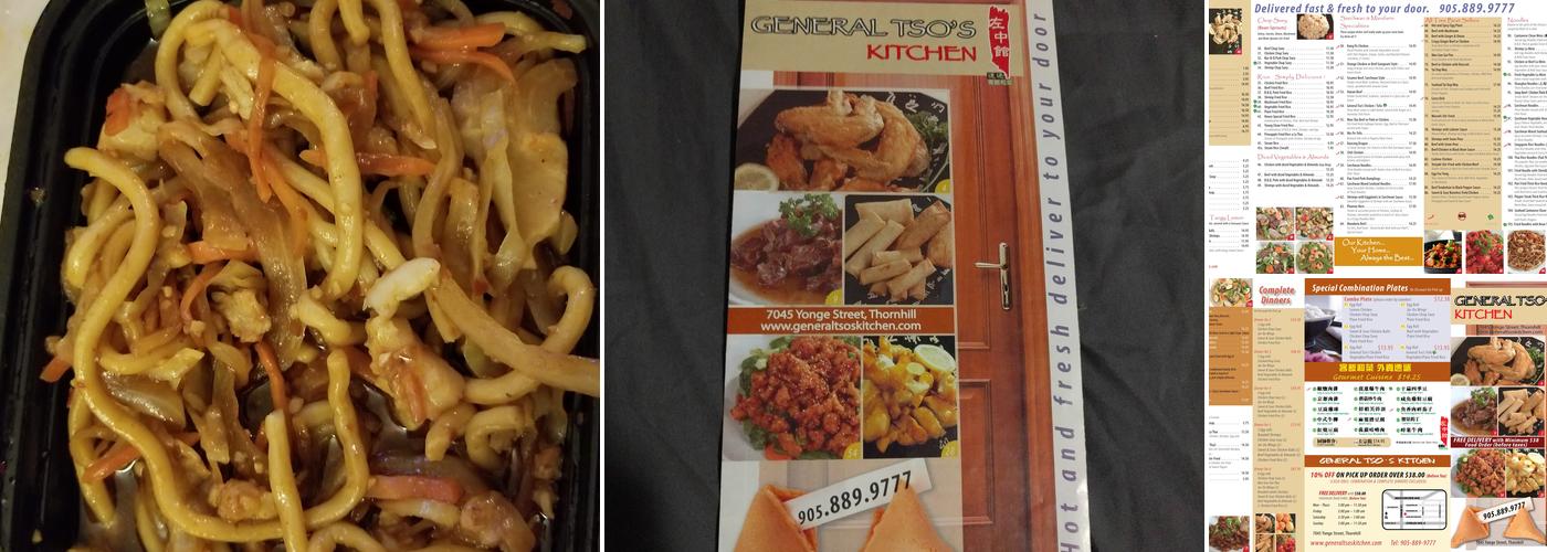 General Tso's Kitchen Menu