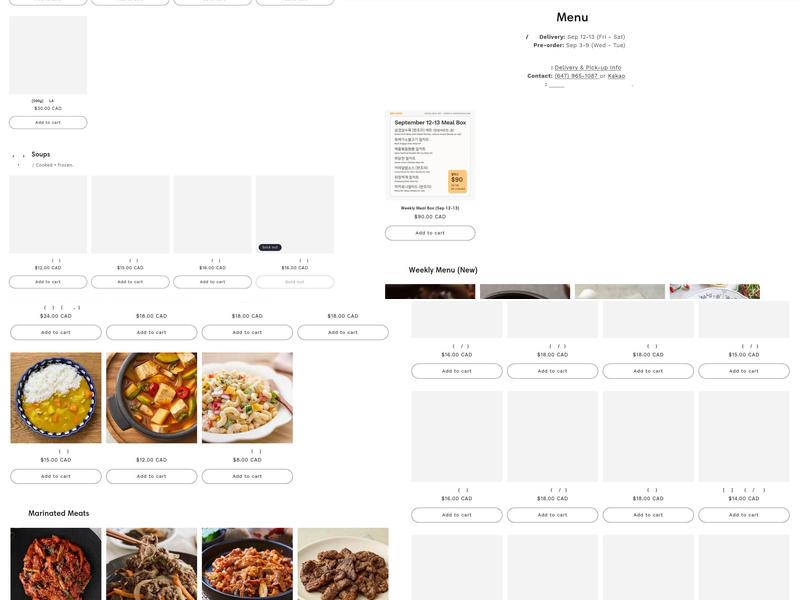 Bap & Chan Menu