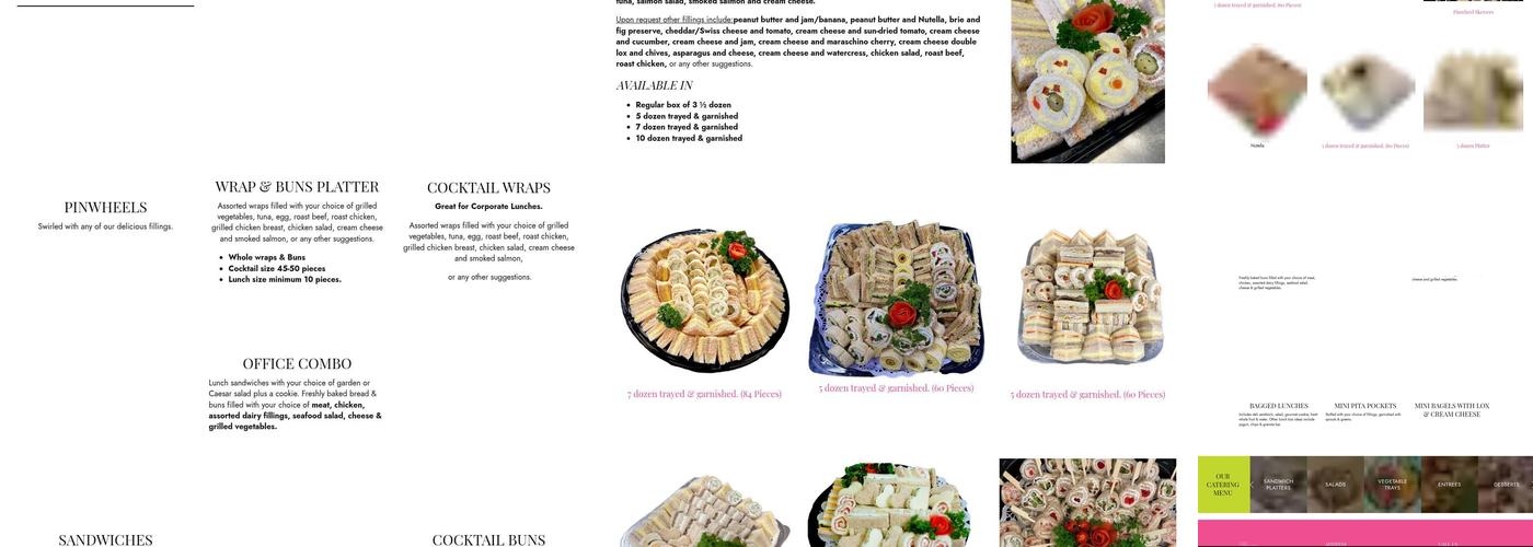 Lesley's Party Sandwiches & Catering Menu