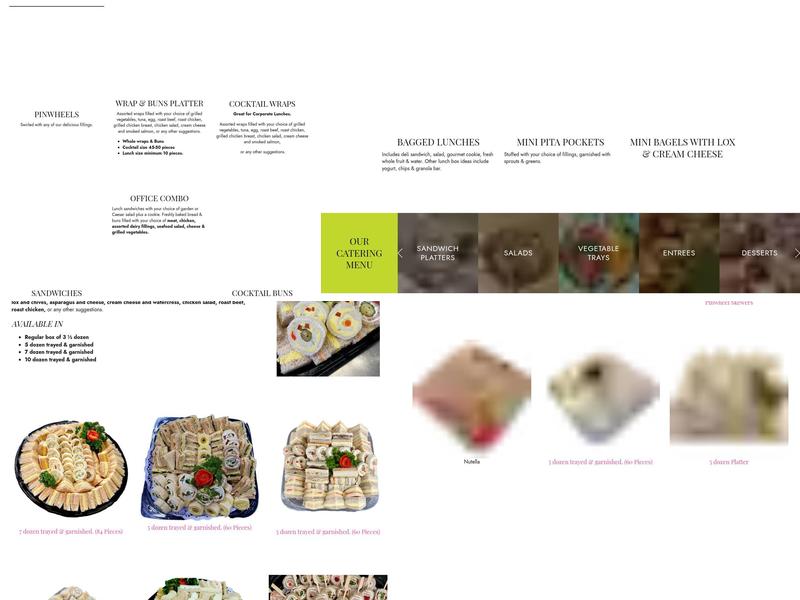 Lesley's Party Sandwiches & Catering Menu