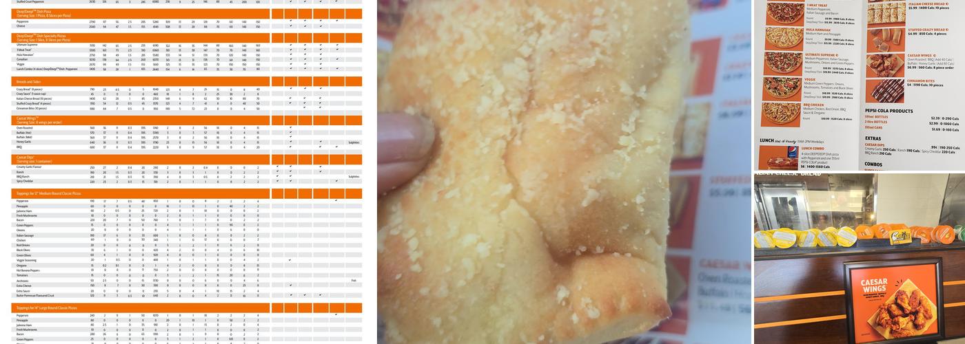 Little Caesars Pizza Menu