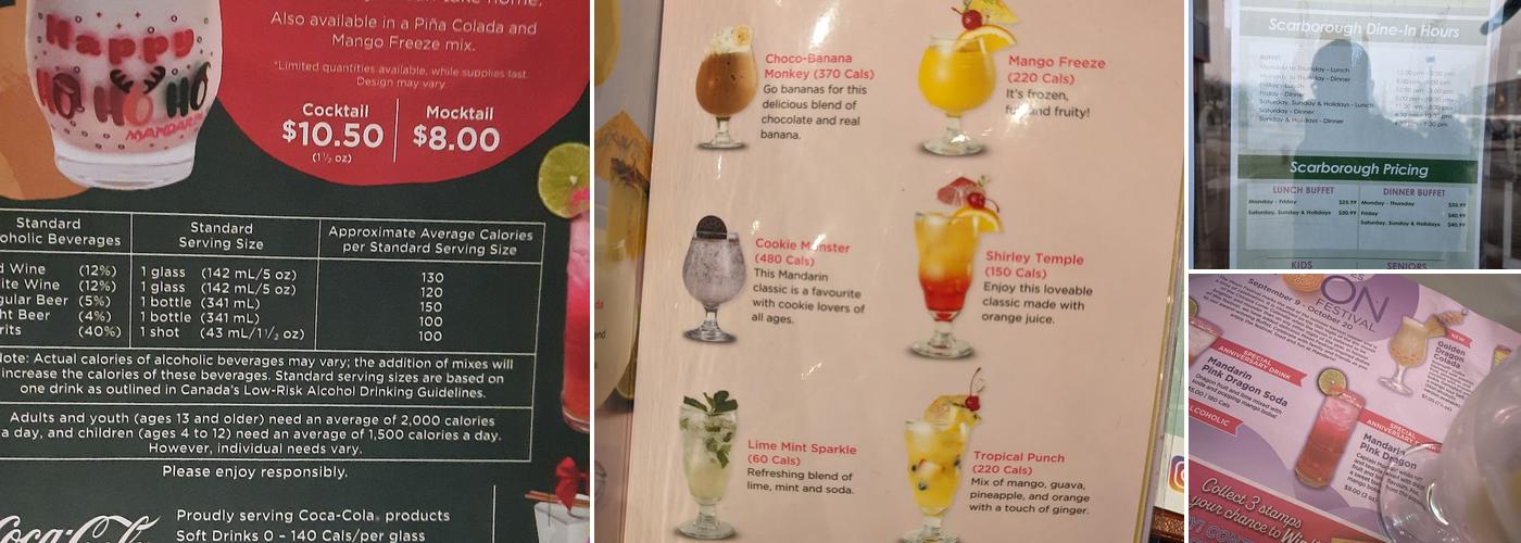 Mandarin Restaurant Menu