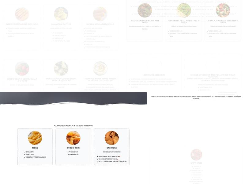 U92 Spice House & Take Away Menu