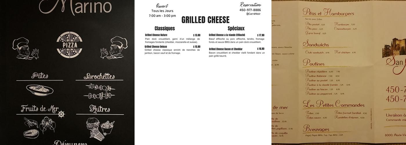 Restaurant Huit Mille Menu