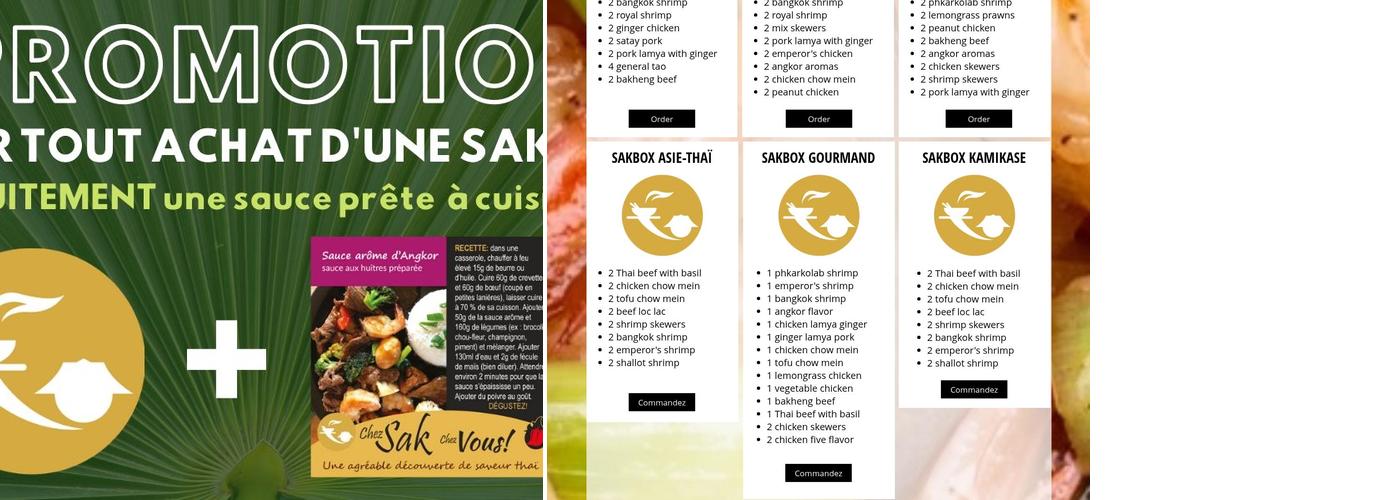 Restaurant Chez Sak Menu