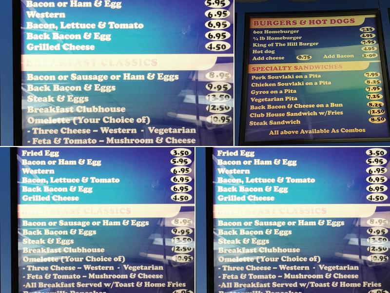 Riverside Grill Menu