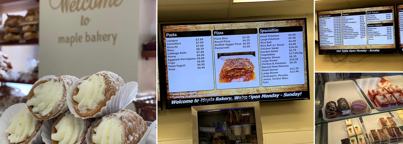 Maple Bakery Inc Menu