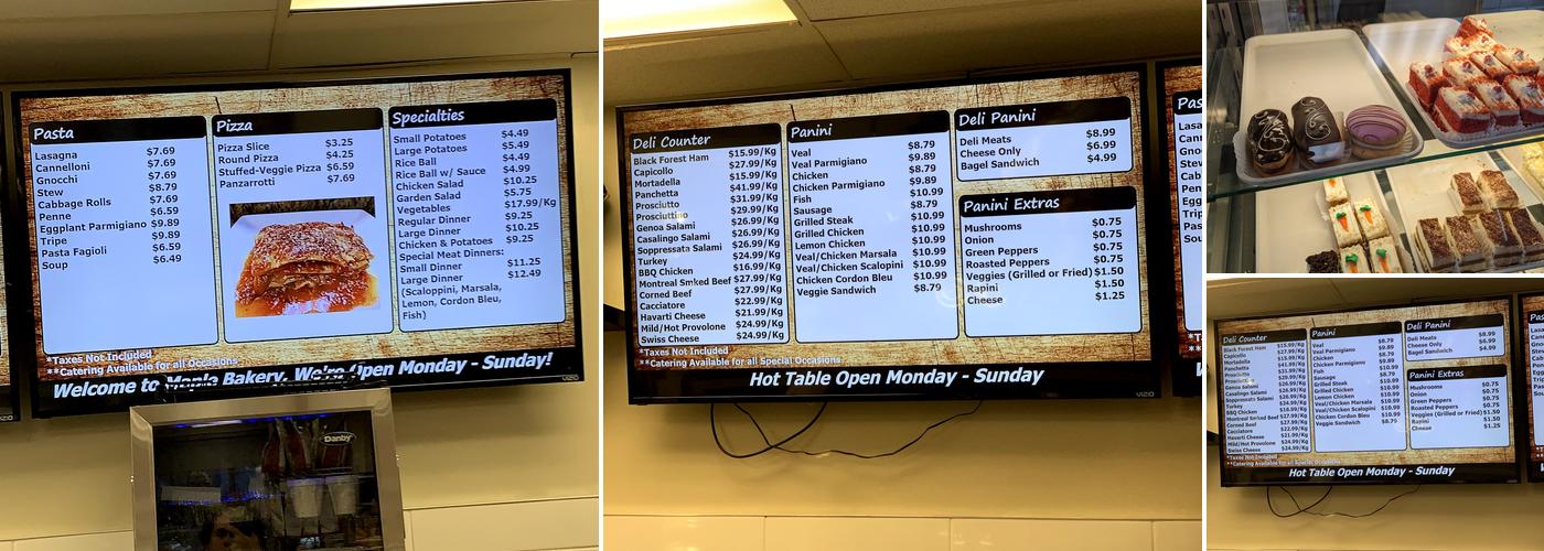 Maple Bakery Inc Menu