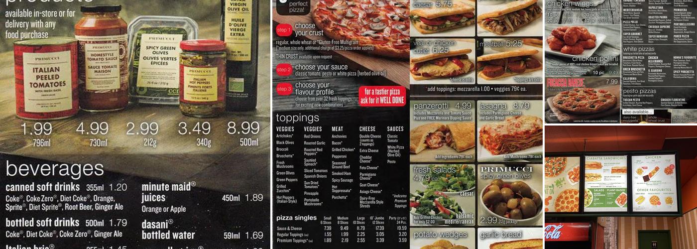 Pizza Nova Menu