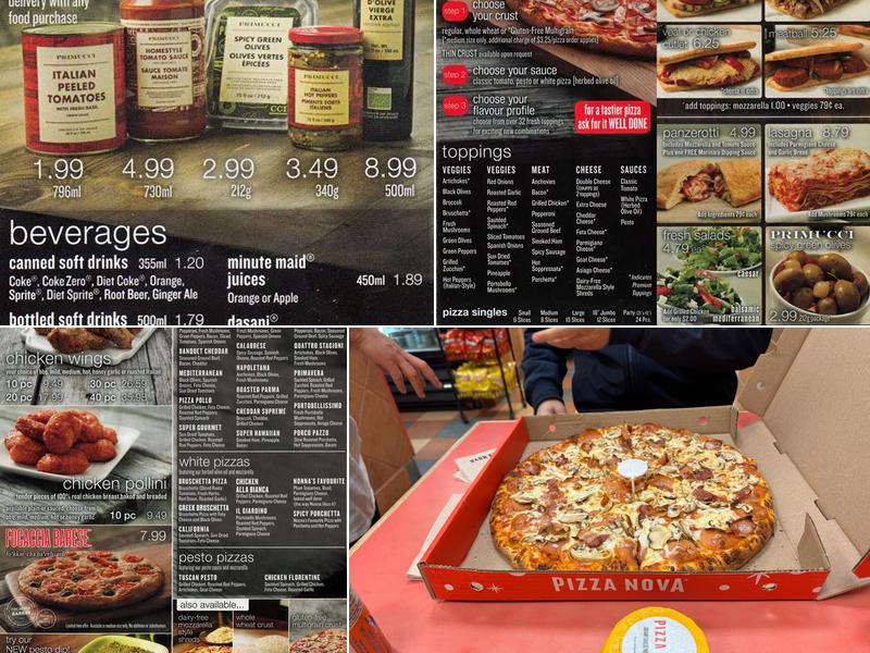 Pizza Nova Menu