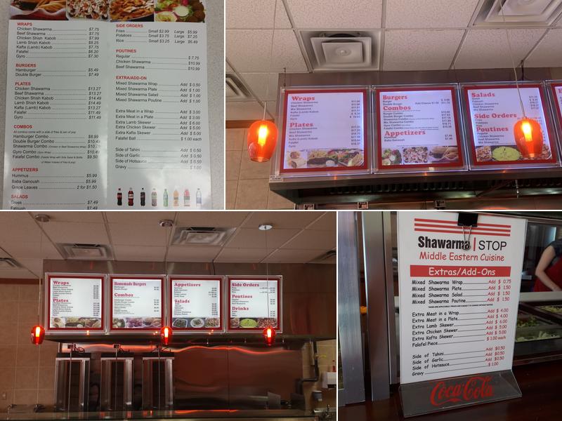 Shawarma Stop Menu