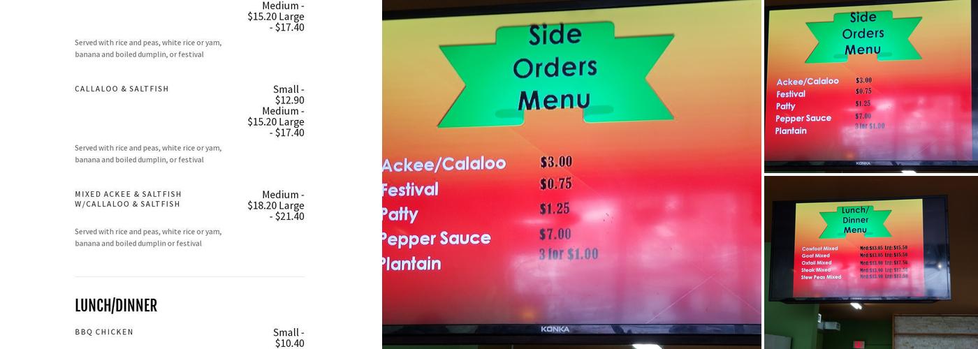 Twice As Nice Menu