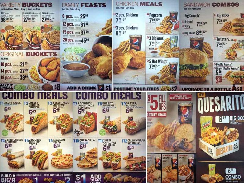 KFC Express Menu