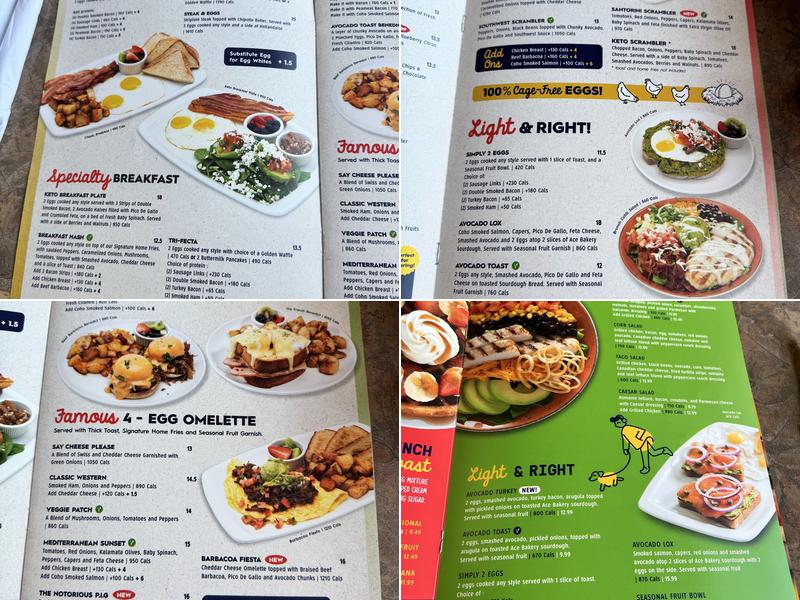 Eggsmart Menu
