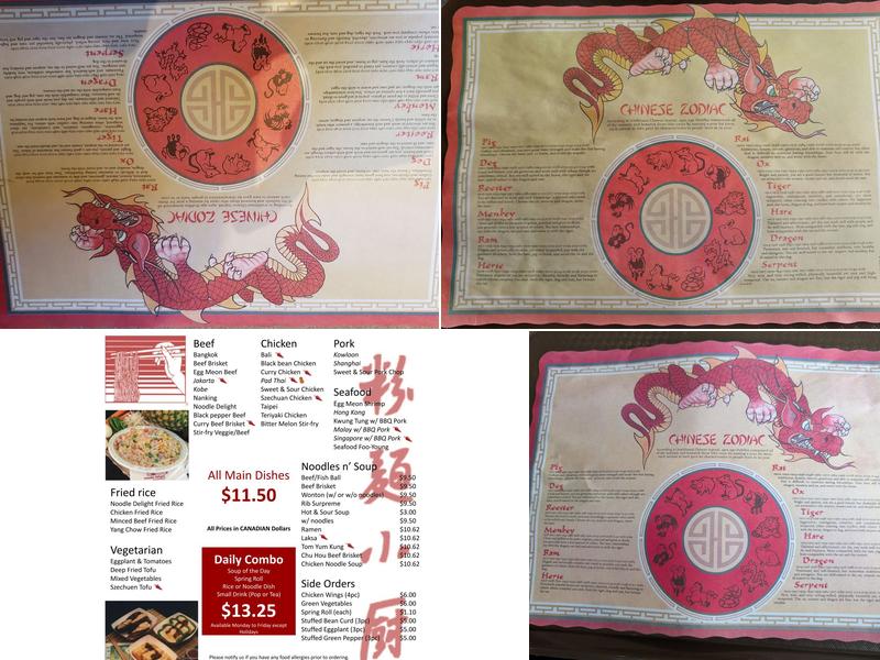 Noodle Delight Menu