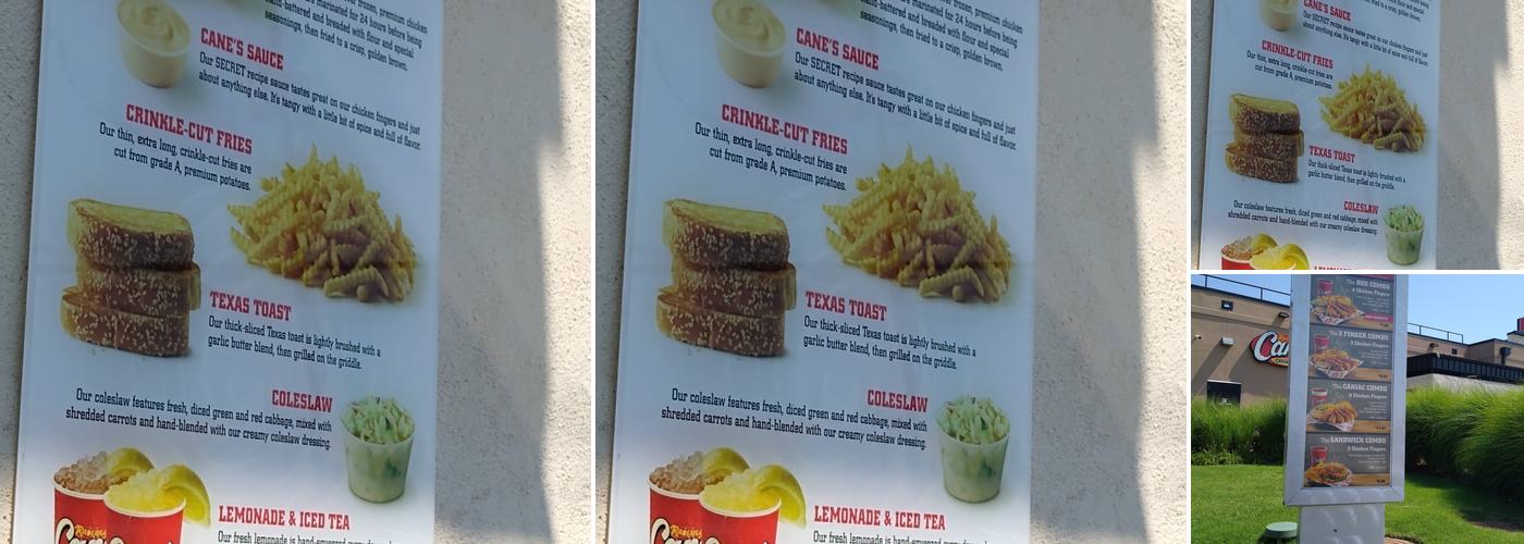 Raising Cane's Chicken Fingers Menu