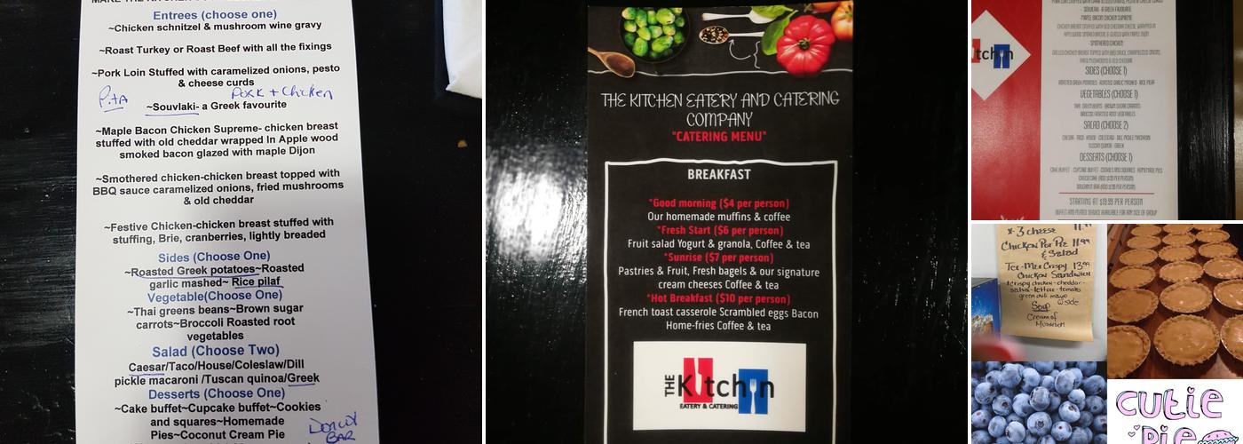 The Kitchen Eatery and Catering Company Menu