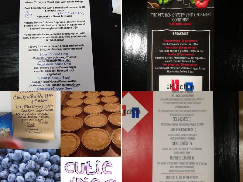 The Kitchen Eatery and Catering Company Menu