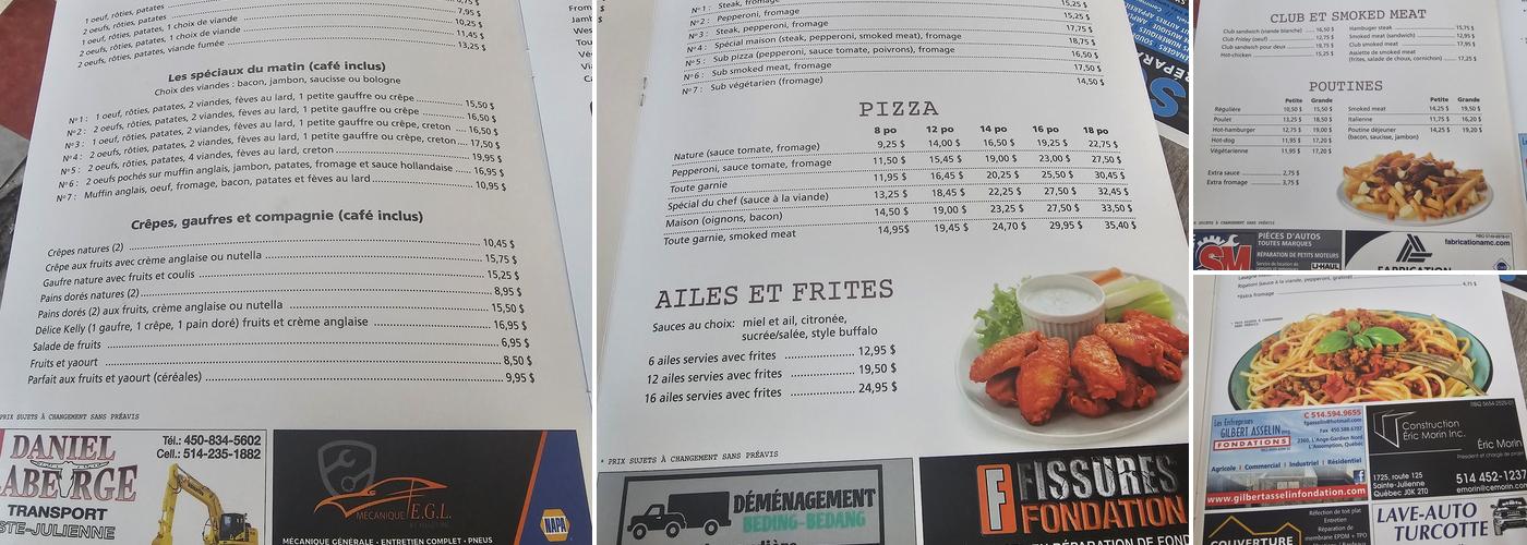 Le Nouveau Kelly Menu