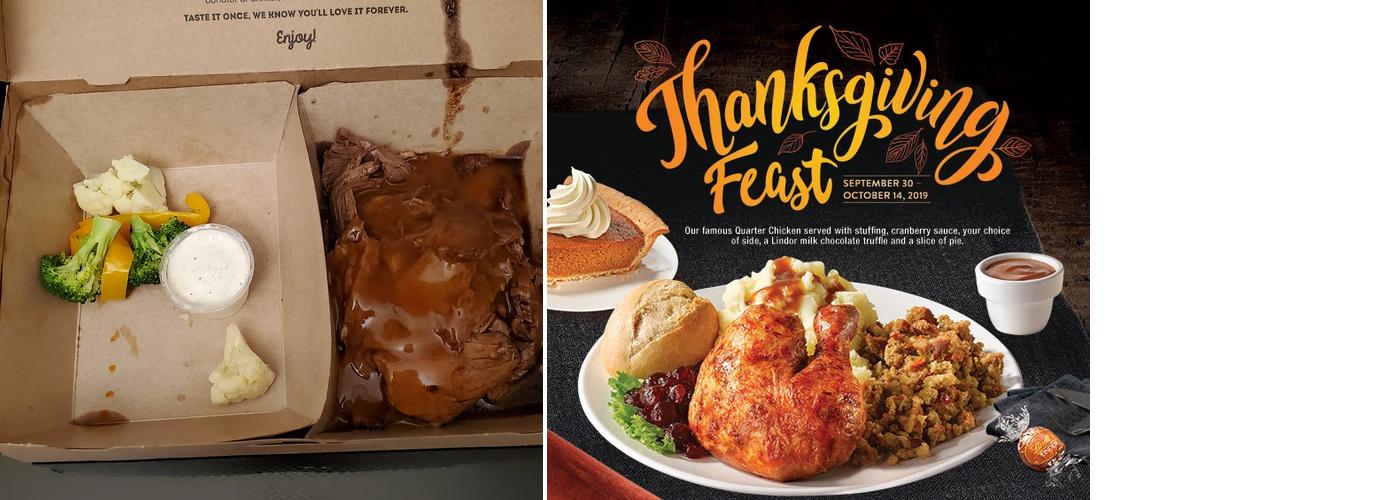 Swiss Chalet Menu