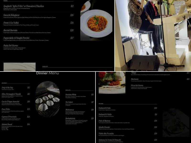 Trimani Ristorante Menu