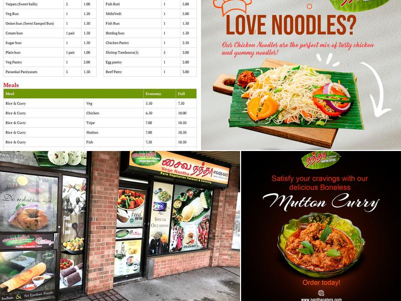 Nantha Express Menu