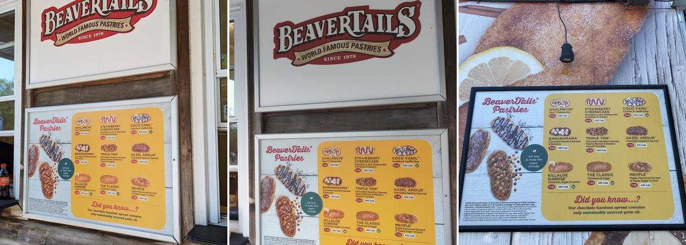 BeaverTails Menu