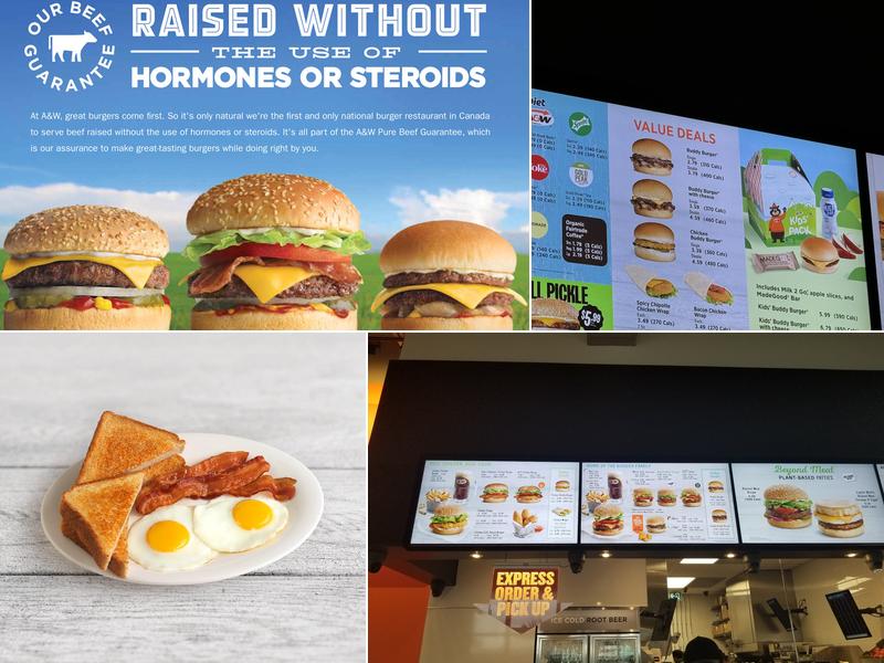 A&W Canada Menu
