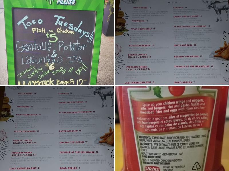 Firkin on Harbour Menu