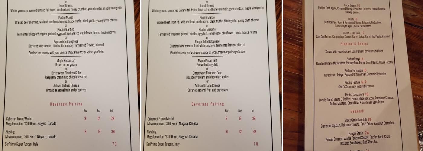 Archeo Menu