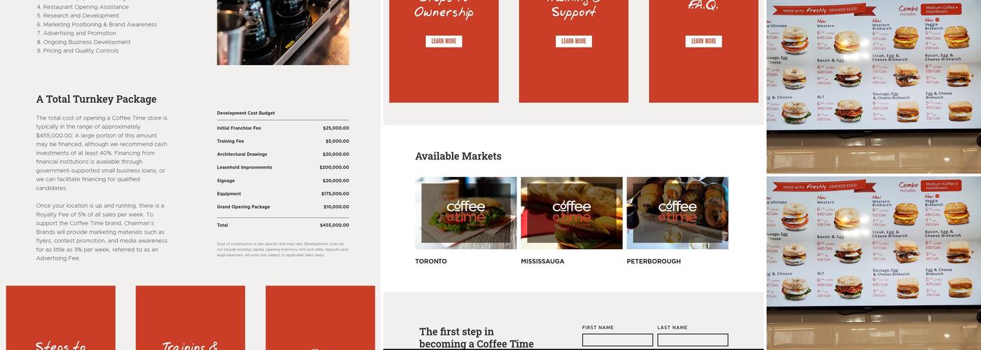 Coffee Time Menu