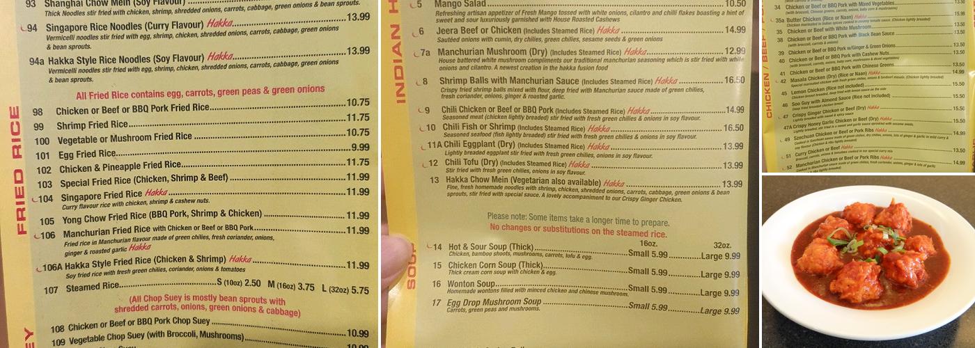 Danforth Dragon Restaurant Menu