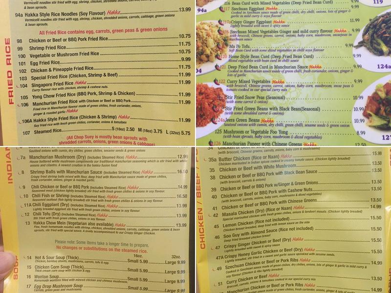 Danforth Dragon Restaurant Menu