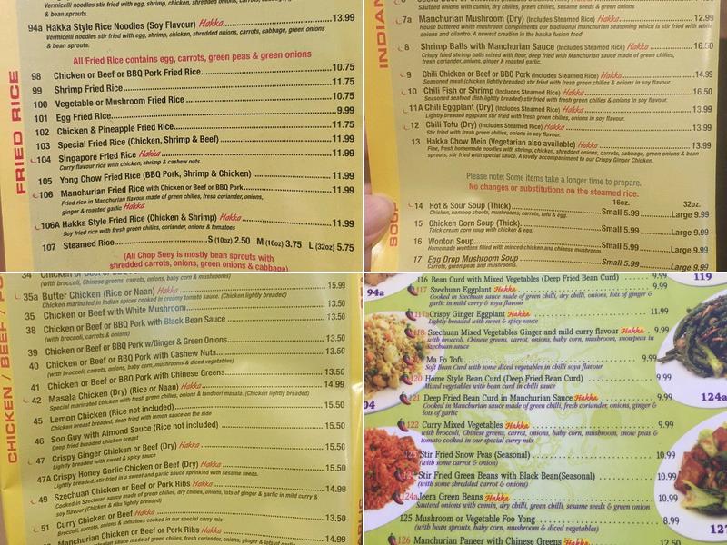 Danforth Dragon Restaurant Menu