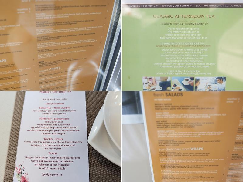 t-buds, Food & Tea Lounge in Toronto Menu