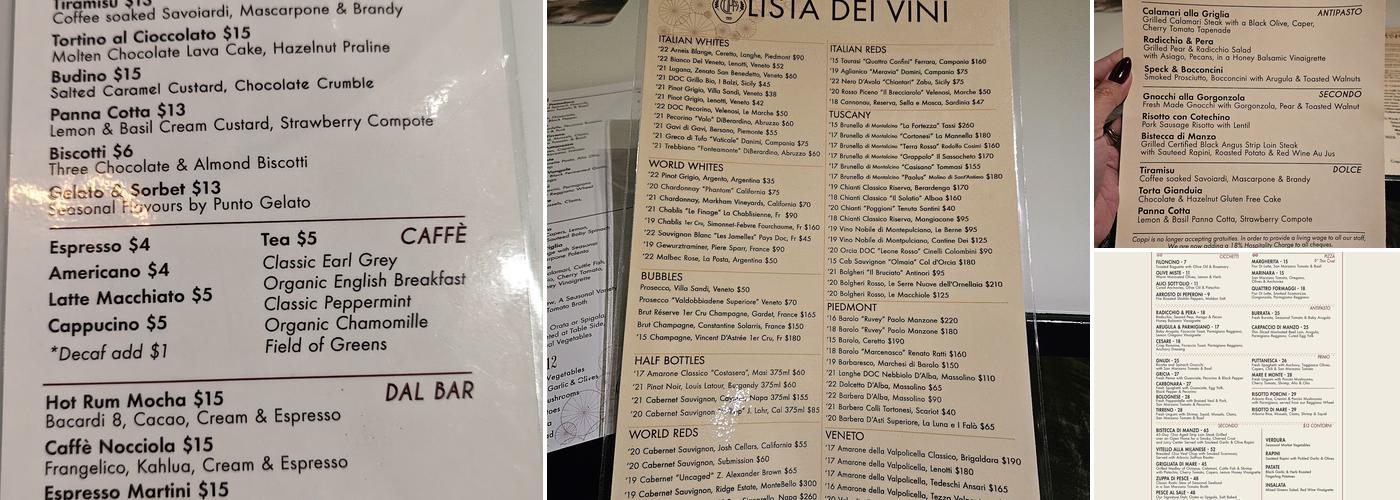 Coppi Menu